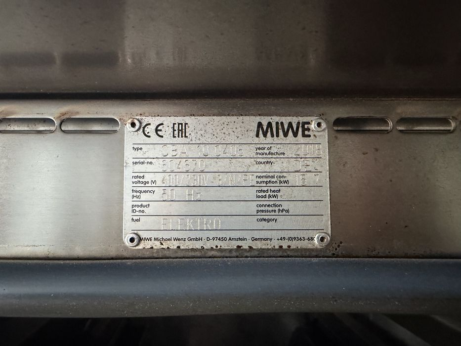 Cuptor MIWE cube:air + dospitor