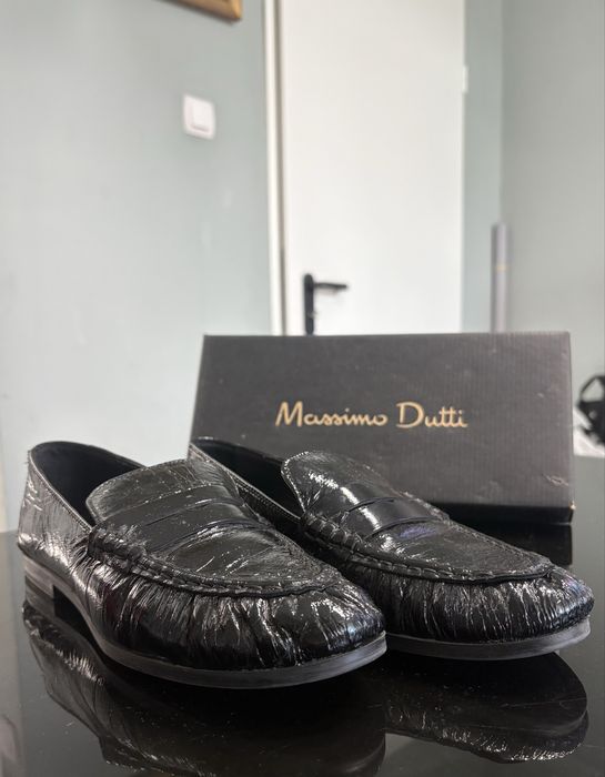 Оригинални дамски мокасини/лоуфъри на Massimo Dutti от естествена кожа