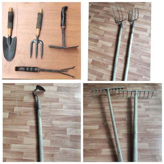 Лопата  грабли и садовый инвентарь.