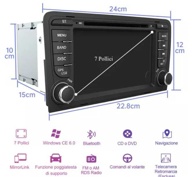 Navigatie Audi A3 DVD Camera Marsarier inclusa