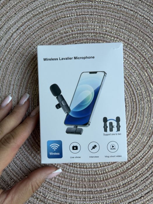 Микрофон за видеа и подкасти за iPhone с Lightning конектор – нов