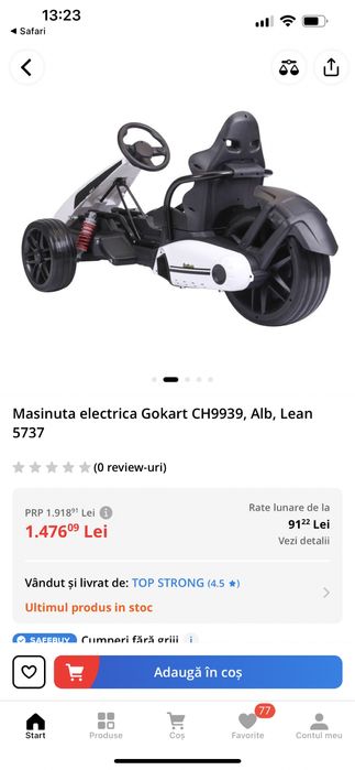 Gokart kart electric copii