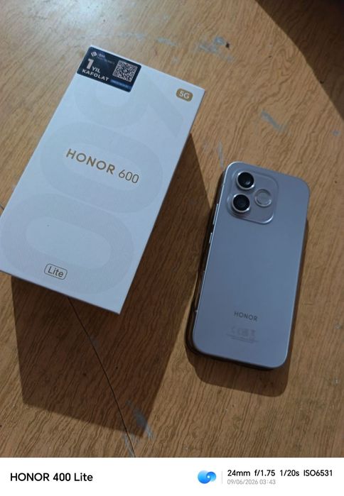Honor 600 lite 5G 2 oy ishlatilgan (silver )