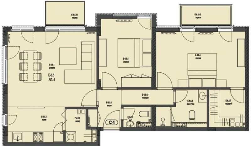 Дава се под наем Тристаен апартамент в София, Лозенец - 101 кв.м за 561 € - Снимка #12