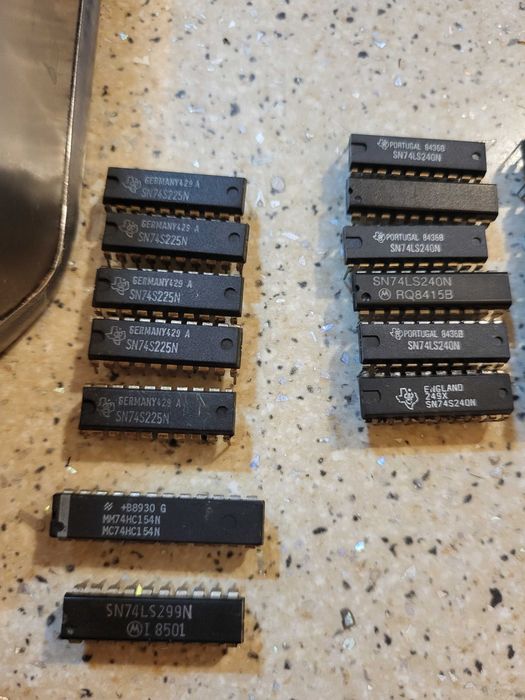 Set circuite integrate logice 74xx IC (TTL/LS/HC/F)  set 63buc