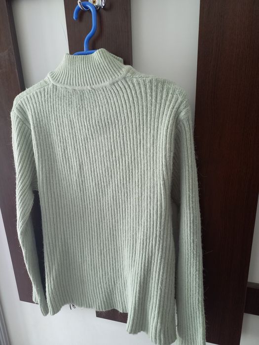 Pulovar subtire dama cu fermoar marime 46 - 48 XL