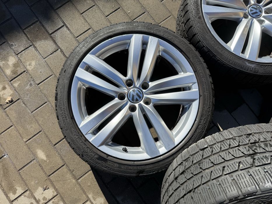 Jante 5x112 Vw Passat B6 B7 originale 235 40 18 continental