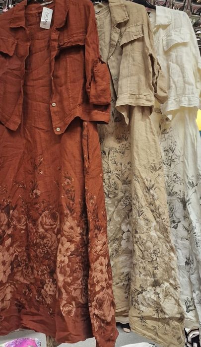 Rochie din in si cu camasa