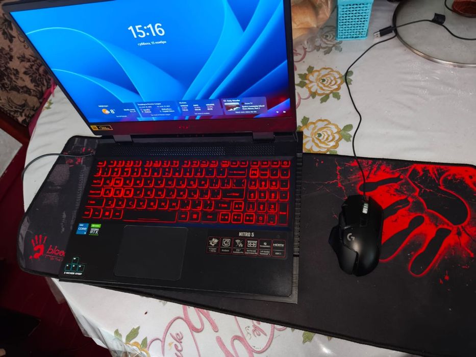 Ноутбук Acer nitro 5. Core I5 12500H nvidia rtx3050