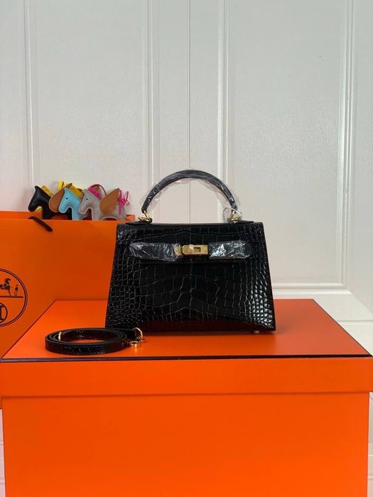 Hermes Kelly Crocodile Leather 22 cm