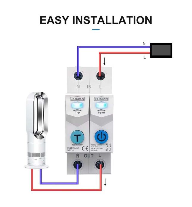 Tuya 1-63A Tomzn 2P WIFI смартметър