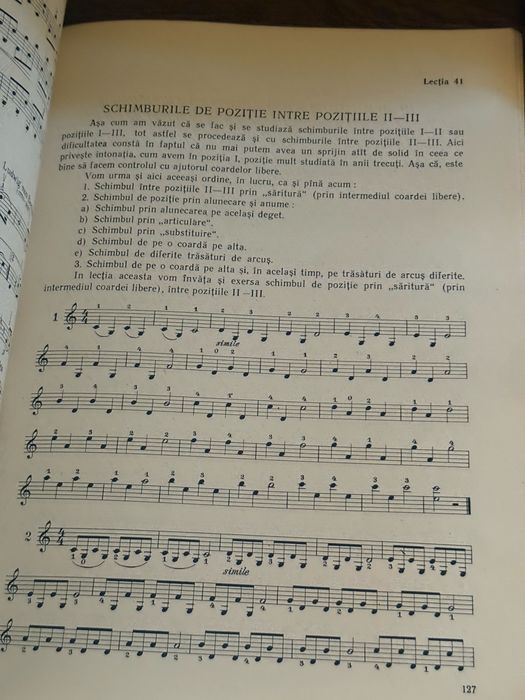 Manual de vioara carte retro vintage clasica