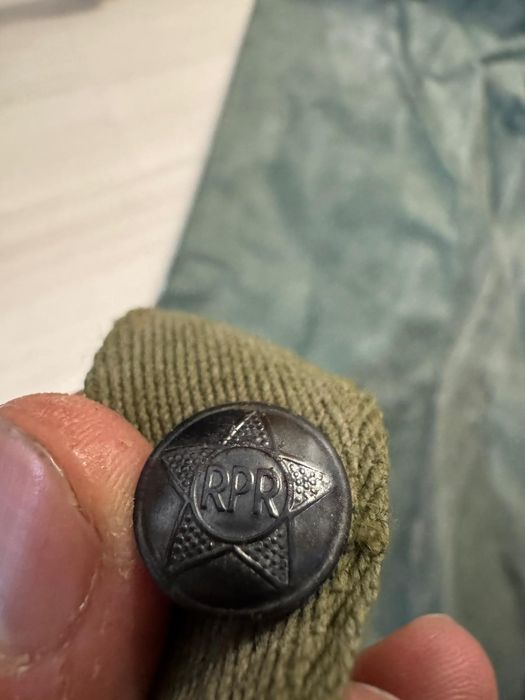 Set militar românesc RPR protecție chimică–costum+geantă+furtun+filtru