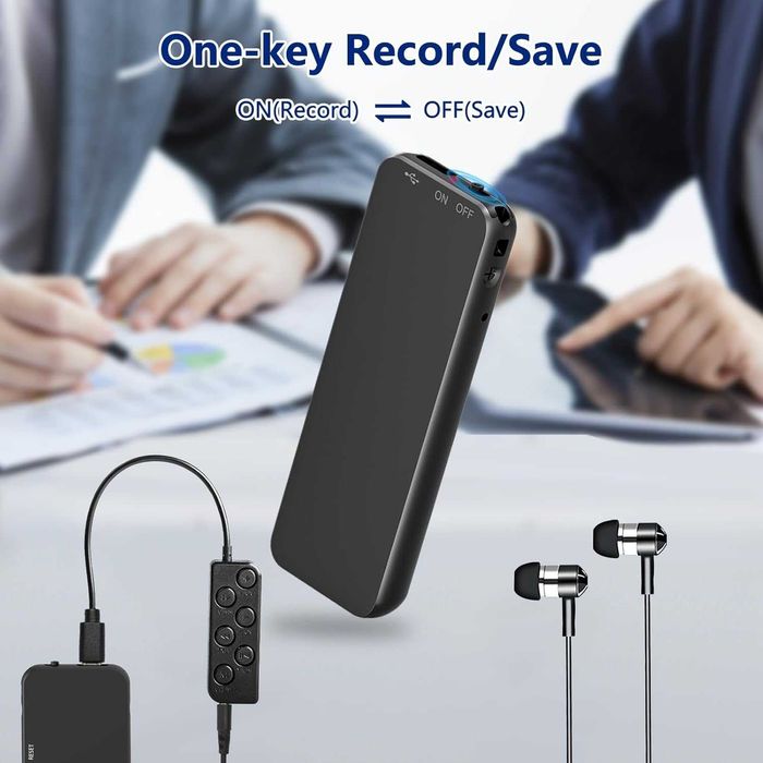 Vivaniir 40H , 64GB цифров диктофон с гласово активиране