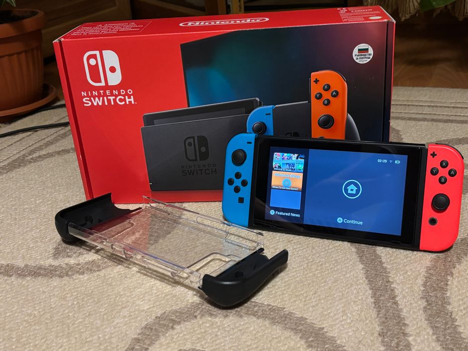 Nintendo Switch V2 + 128 GB + Zelda Controller + Бонус игра“.