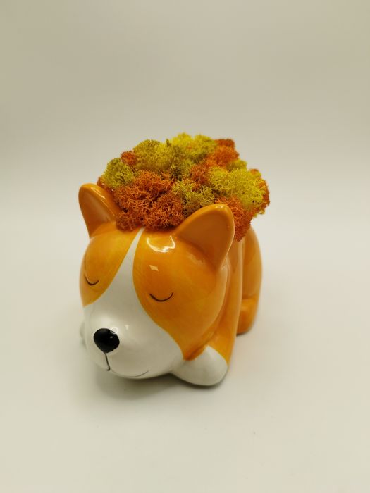 Керамични фигури със скандинавски мъх