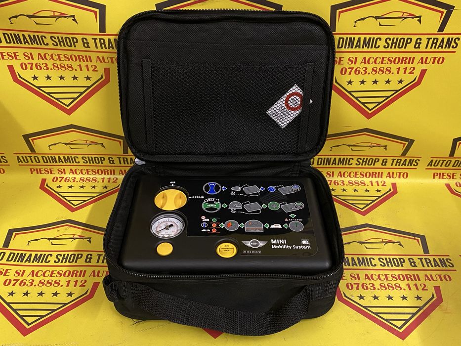 Compresor umflat +spuma reparatie roti Kit pana Mini tyre mobility kit