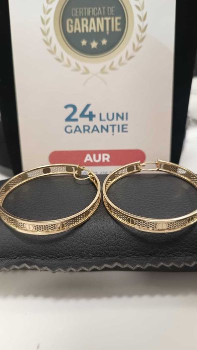 (Ag24) Cercei aur 14K 10.16gr B44674.1- Garantie 2 ani!