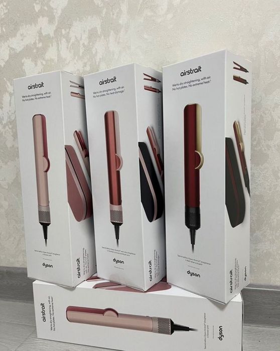 Новая модель Dyson Airstrait Kanzan Pink комплект с кейсом Фен Утюжок