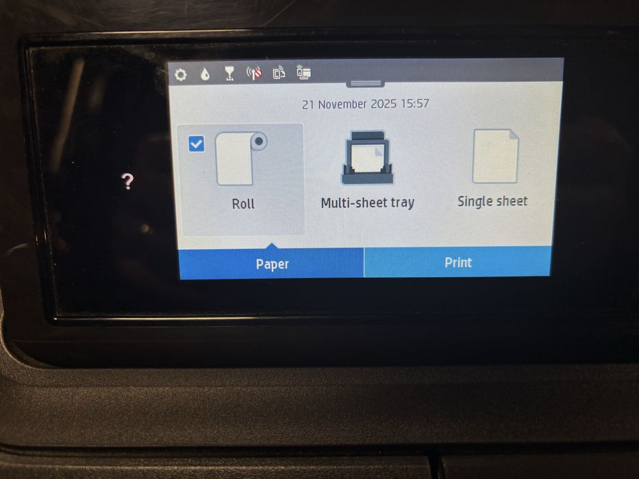 Plotter A0 color Hp designjet T730 defect