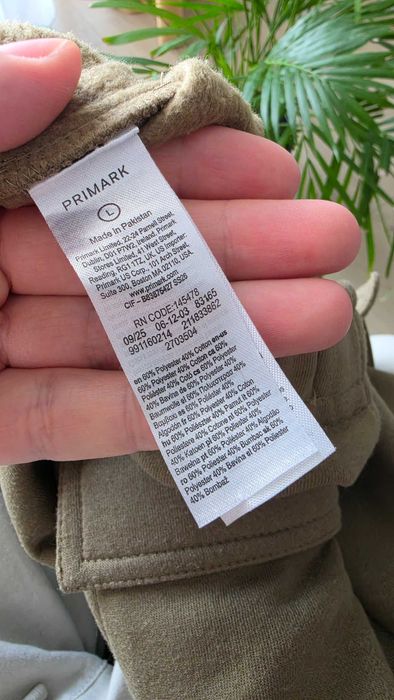 Pantaloni cargo bărbați Primark, mărimea L, kaki/olive