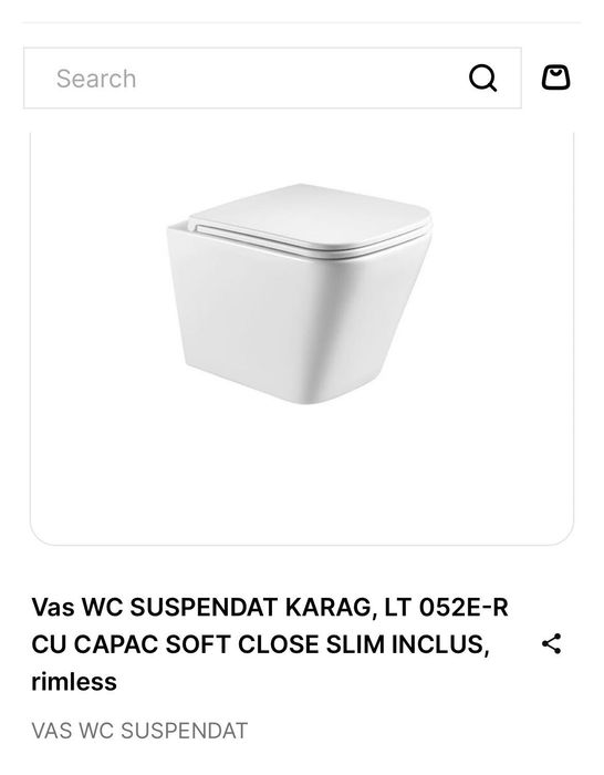 Vas toaleta ceramic