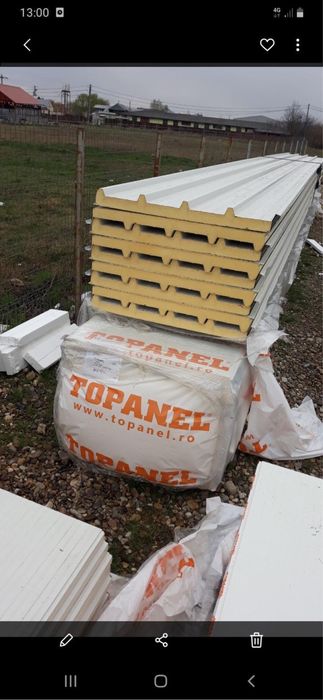 Vand Panouri Sandwich calitatea 1 / capat de linie la 3m