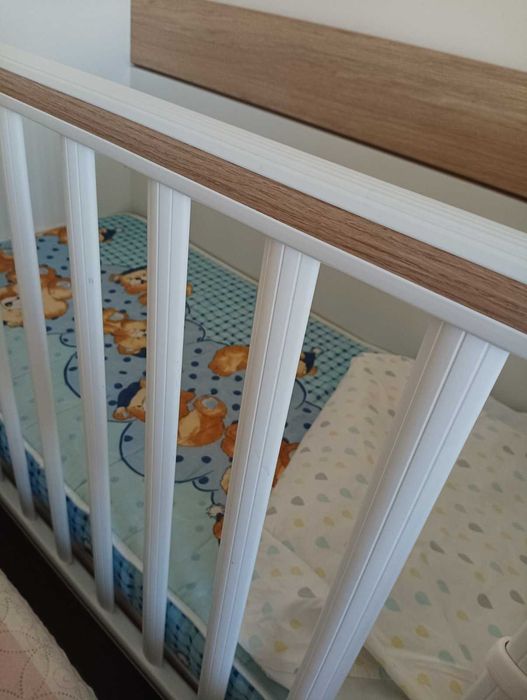 Дървено детско креватче 60/120