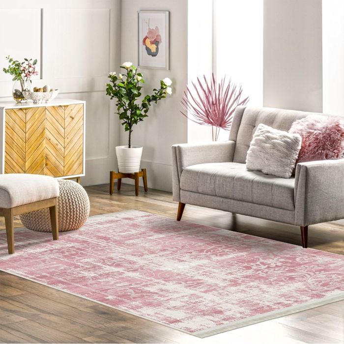 Нетъкан Килим с розов акцент 120Х180