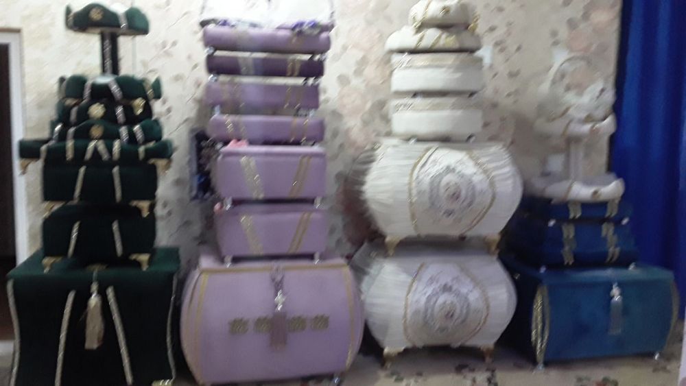 Sep-sandiqlar, Trimolar, Karona servanti, Kelin liboslari sotiadi.i.