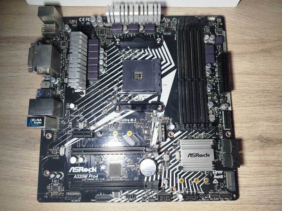 AMD Ryzen 7 2700X + ASRock A320M Pro4 + Подарък