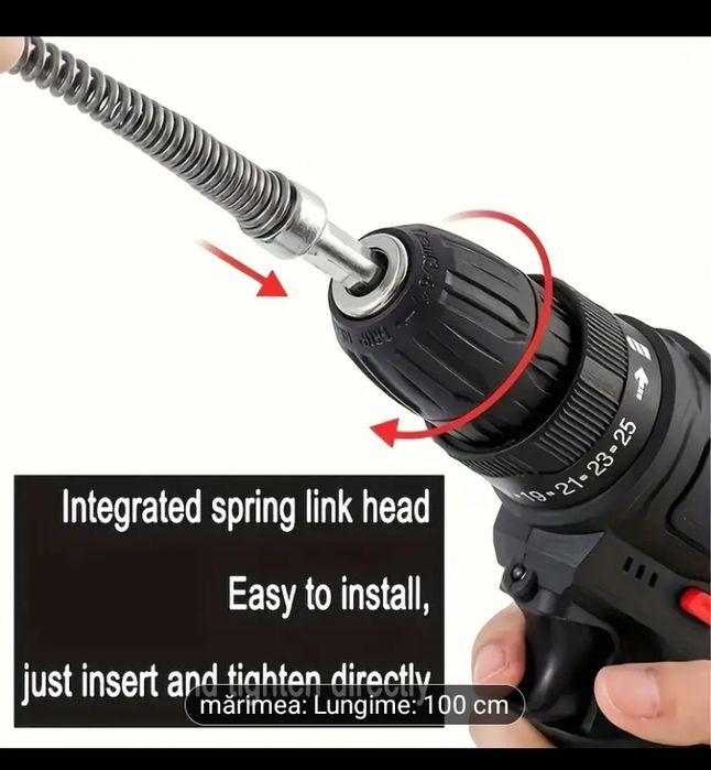 Arc flexibil desfundare țevi canalizare