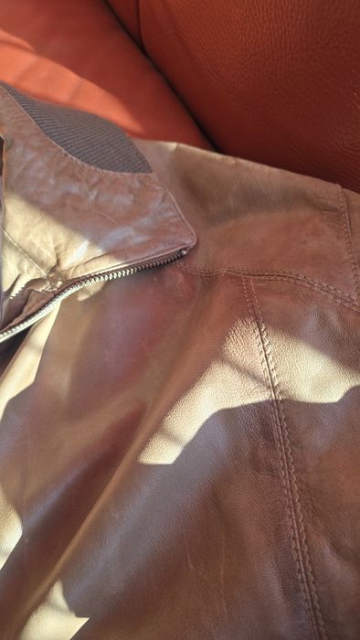 Кожено мъжко яке pierre cardin XL