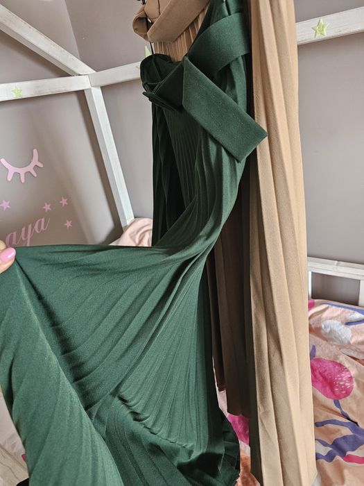 Пола Зара Солей зелена и бежава