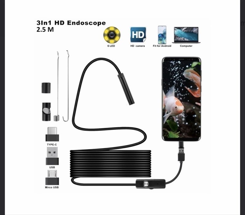 Camera endoscop 5.5mm USB-C 5m