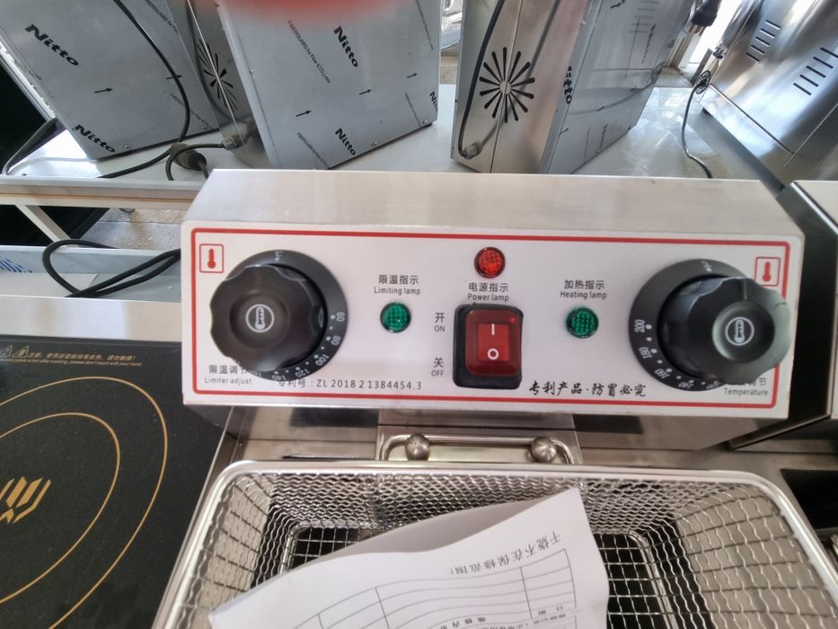 Промышленная Фритюрница 10 литров с краном, frityurnitsa