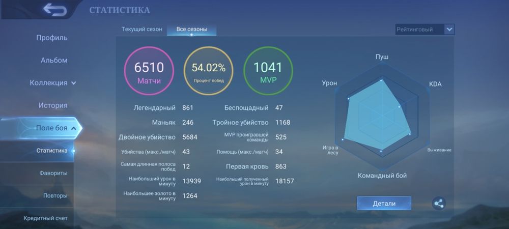 Продается mobile legends акк