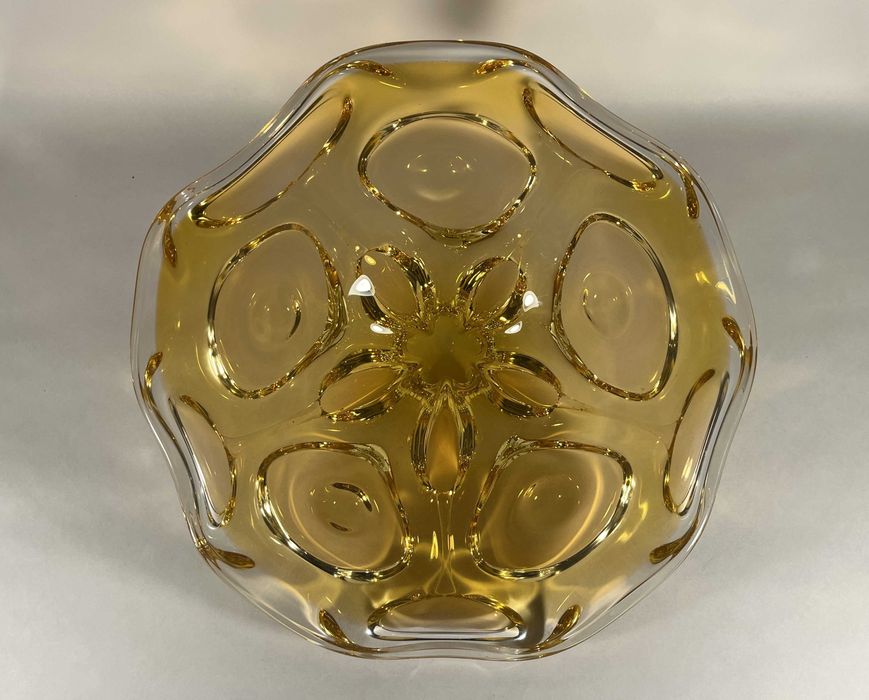 fructiera bol farfurie platou vas sticla cristal Murano art deco jugendstil midcentury art nouveau bauhaus