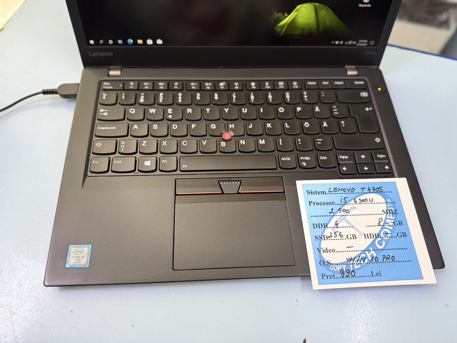 Laptop T470s -14”-I5-256gb -8 gd ddr4