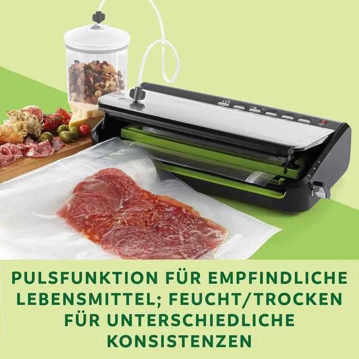 Уред за вакуумиране Foodsaver FFS005X-01, 28 см, 3 Скорости, Сребрист