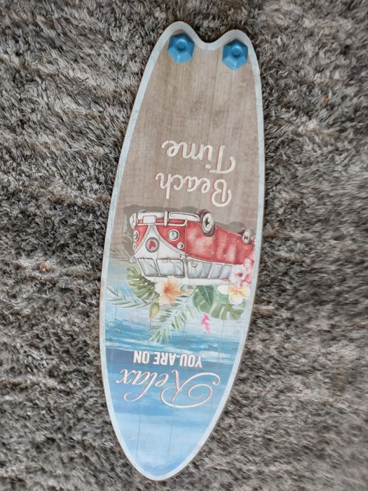 Дървена ретро закачалка  за стена от Франция