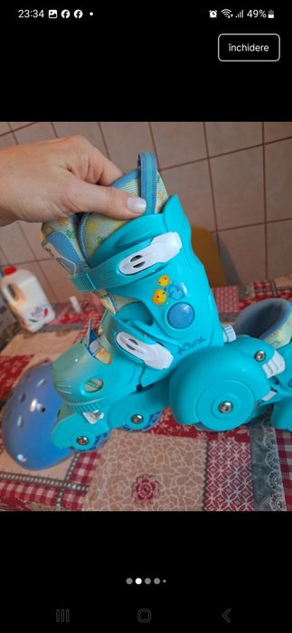 Vand role copii, turcoz, nepurtate