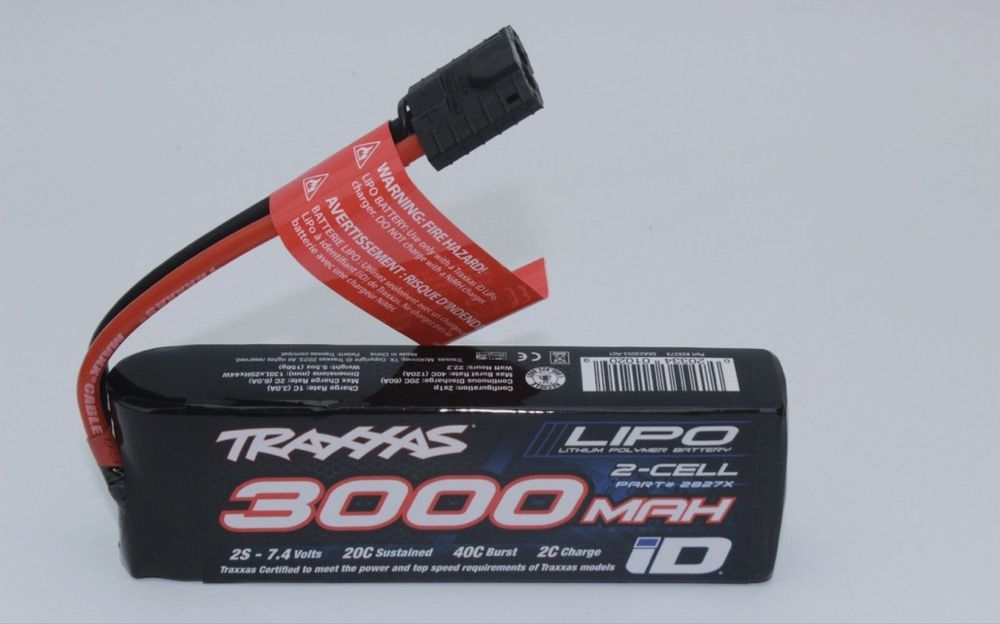 Acumulator LiPo Traxxas ID 2S 7.4V 3000mAh 20C 2827X