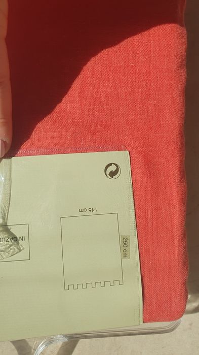 Perdea din 2 bucati rosu caramiziu