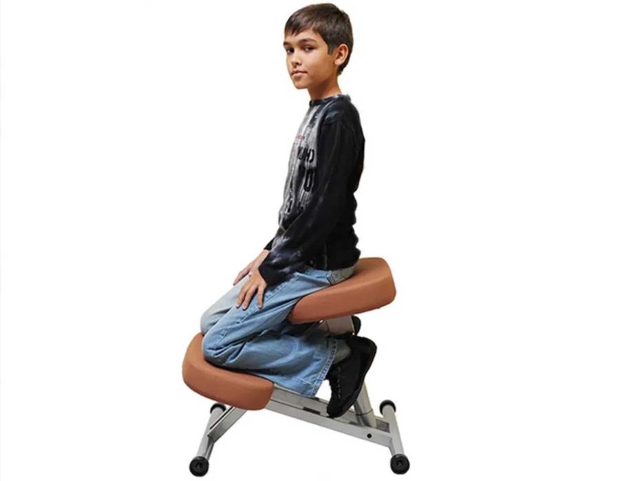 Коленный стул SmartStool KM01, ортопедический, чёрный