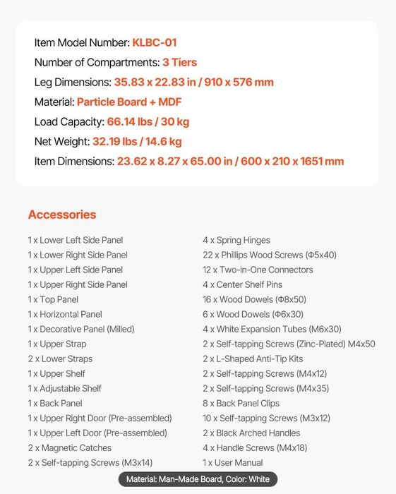 Dulap alb pentru baie deasupra toaletei VEVOR