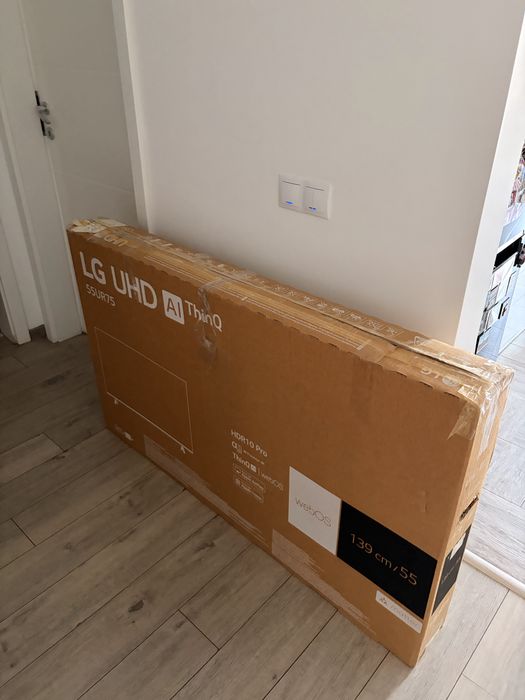Televizor LG LED 55UR75003LK, 139 cm, Smart, 4K Ultra HD, Clasa G
