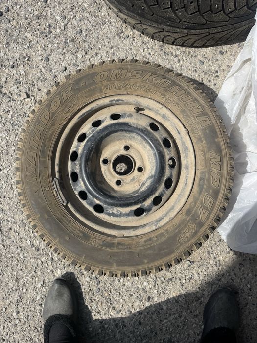 Железный диск с резиной