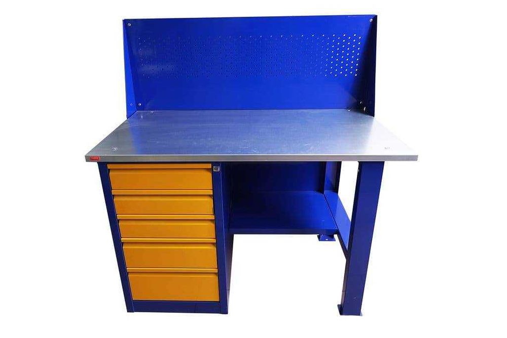 Слесарный верстак 1-тумбовый С экраном ProStellaj