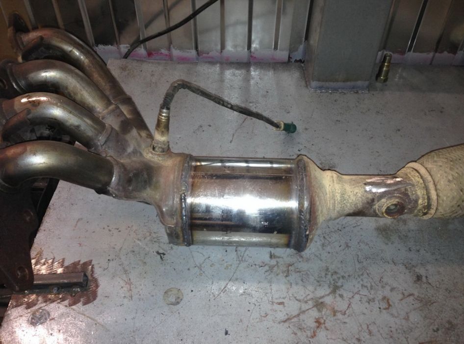 Пламегаситель коллекторный ( на место удаленного катализатора)